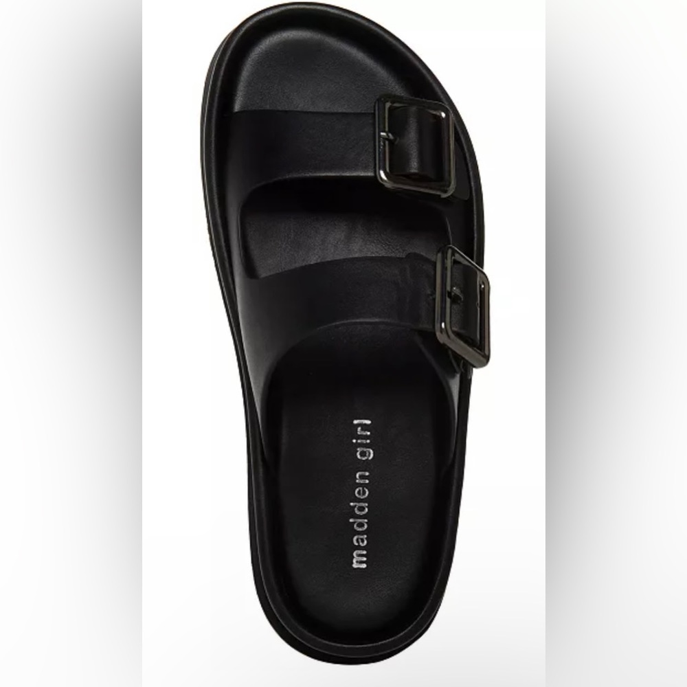 Madden girl black sandals size 9